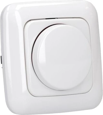 Busch-Jaeger Busch-Drehdimmer LED, Komplettset mit Glimmlampe alpinweiß - Reflex SI