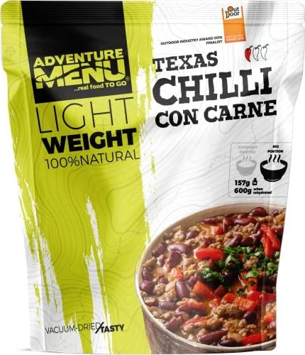 Adventure Menu Texas Chilli Con Carne