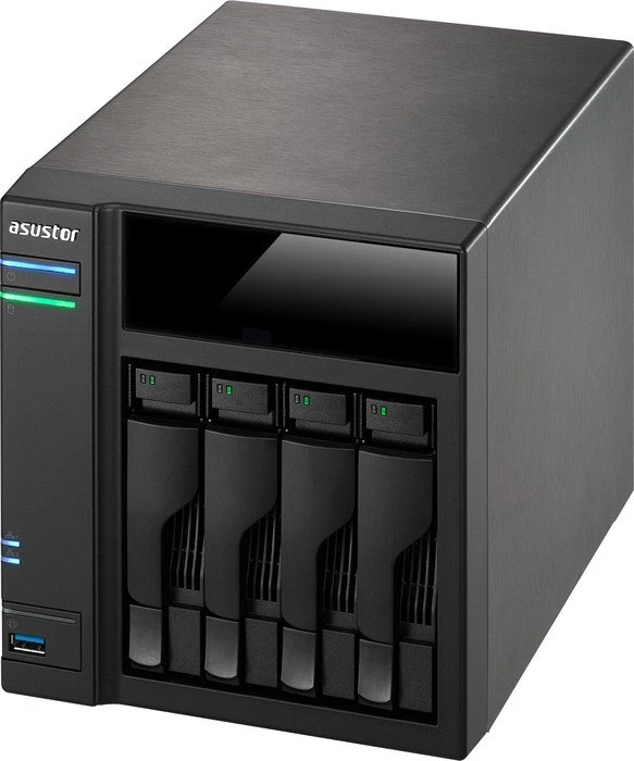 Asustor AS6104T, 2GB RAM, 2x RJ-45 1000Base-T, 3x USB-A 3.0