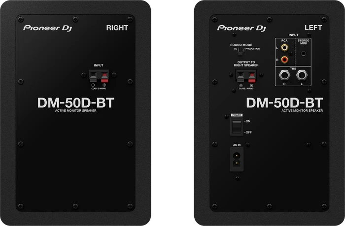 Pioneer DJ DM-50D-BT schwarz, Paar