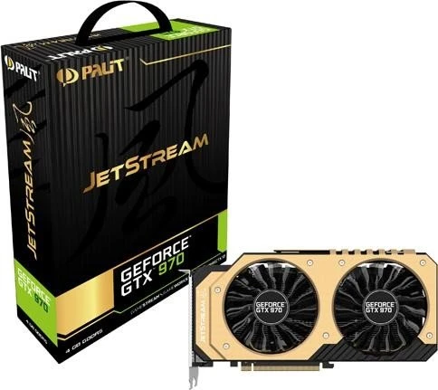 Palit GeForce GTX 970 JetStream, 4GB GDDR5, DVI, HDMI, 2x mDP