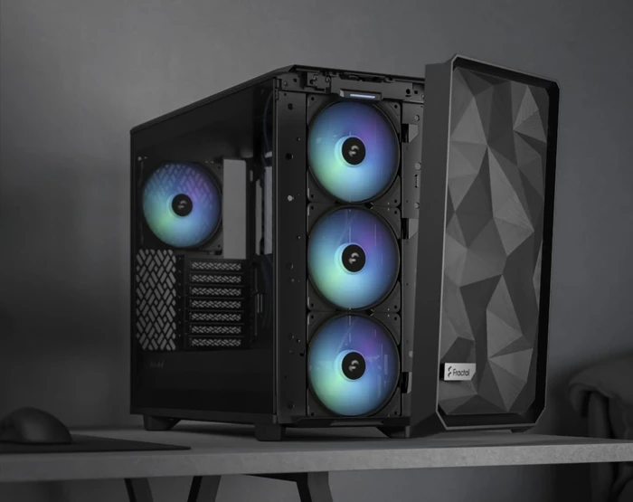Fractal Design Meshify 2 Lite RGB Black TG Light Tint, Glasfenster