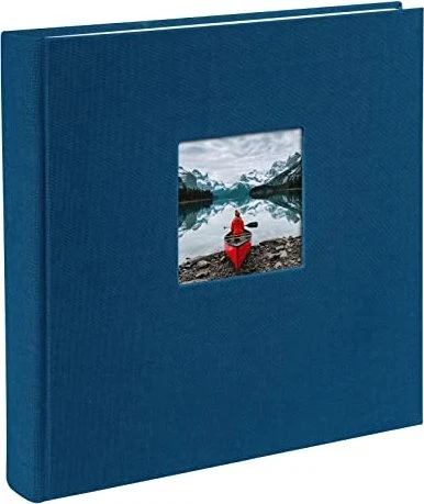 Goldbuch Buch Fotoalbum Bella Vista 25x25 weiße Seiten dunkelblau