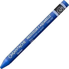Caran d'Ache Neocolor II Aquarelle Wachskreide, blau, 10er-Pack