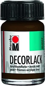 Marabu Decorlack Acryl Acrylfarbe, dunkelbraun, 15ml