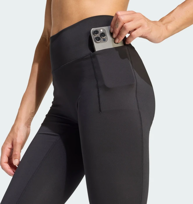 adidas Optime Workout Full Length Tights Hose lang schwarz (Damen) (KA0186) – Bild 2 von 7