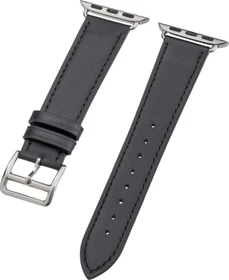 Peter Jäckel Armband Leather für Apple Watch (38mm/40mm) schwarz