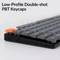 Keychron K5 Max, grau, LEDs RGB, hot-swap, Gateron LOW PROFILE 2.0 RED, USB/Bluetooth, DE Vorschaubild