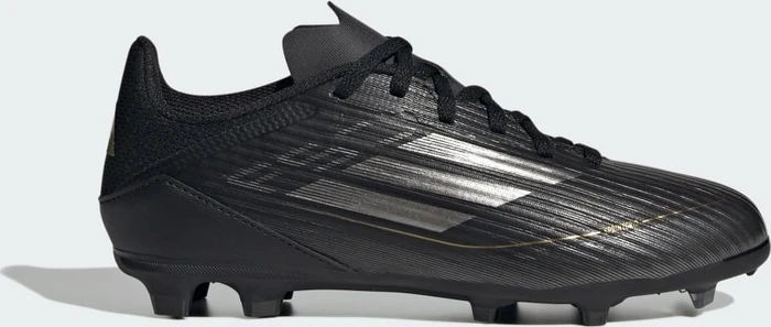 adidas F50 League FG/MG core black/iron metallic/gold metallic (Junior)
