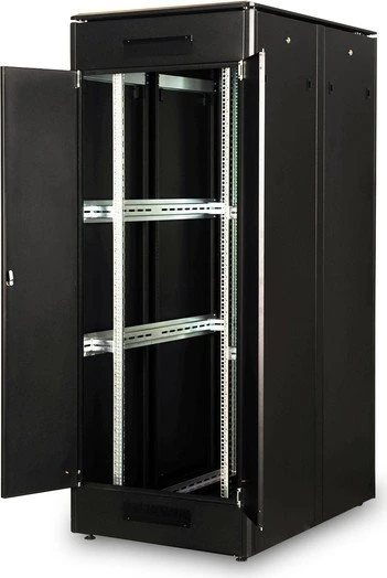 Digitus Professional Unique Serie Serverschrank 42HE, Sicherheitsglastür, IP2X, schwarz, 1200mm tief