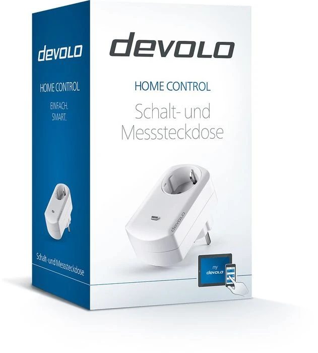 devolo Home Control Schalt-/Messsteckdose, Funksteckdose mit Strommessfunktion