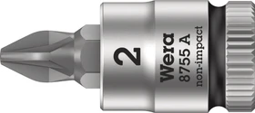 Wera 8755 A Zyklop Pozidriv Steckschlüssel 1/4", PZ2x28mm
