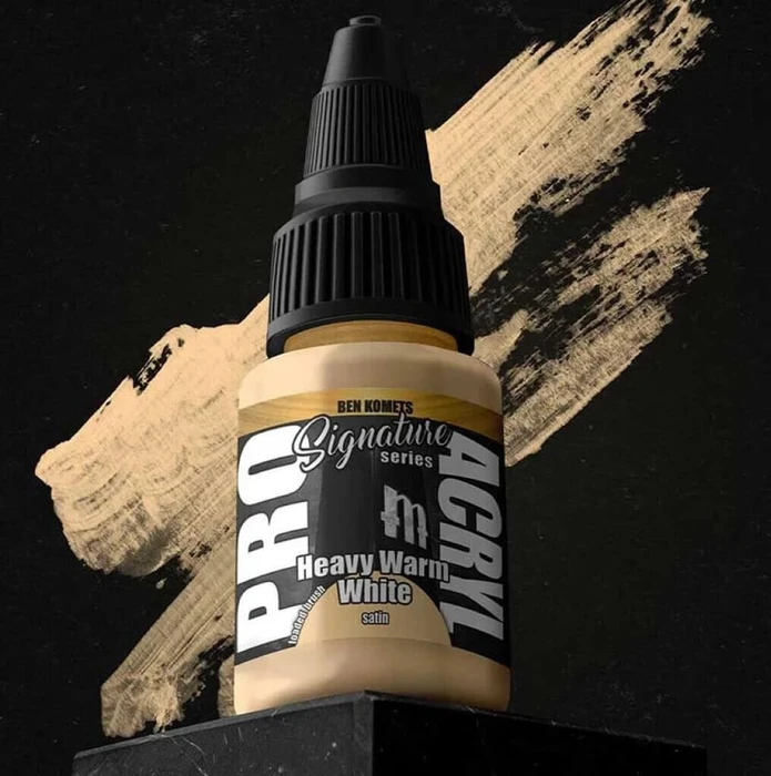 Monument Hobbies Pro Acryl Signature Series Ben Komets S18 heavy warm white, 22ml