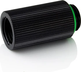 Bitspower Touchaqua Verlängerung G1/4" auf G1/4", 30mm, Glorious Black, 2er-Pack