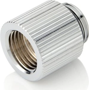Bitspower Touchaqua Verlängerung G1/4" auf G1/4", 15mm, Glorious Silver, 2er-Pack
