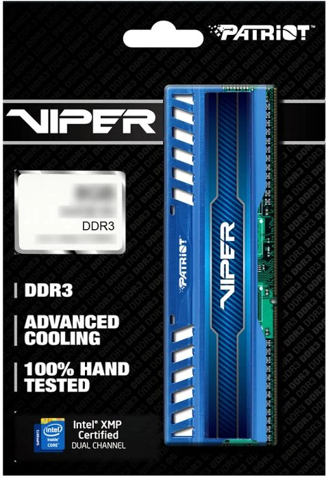 Patriot Viper 3 blau UDIMM 16GB Kit, DDR3-2133, CL11-11-11-30