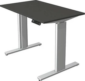 Kerkmann Move 3 elektrisch höhenverstellbarer Sitz-Steh-Schreibtisch 100x60cm anthrazit/silber
