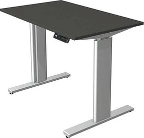 Kerkmann Move 3 elektrisch höhenverstellbarer Sitz-Steh-Schreibtisch 100x60cm anthrazit/silber