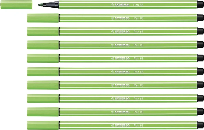 STABILO Pen 68 laubgrün, 10er-Pack