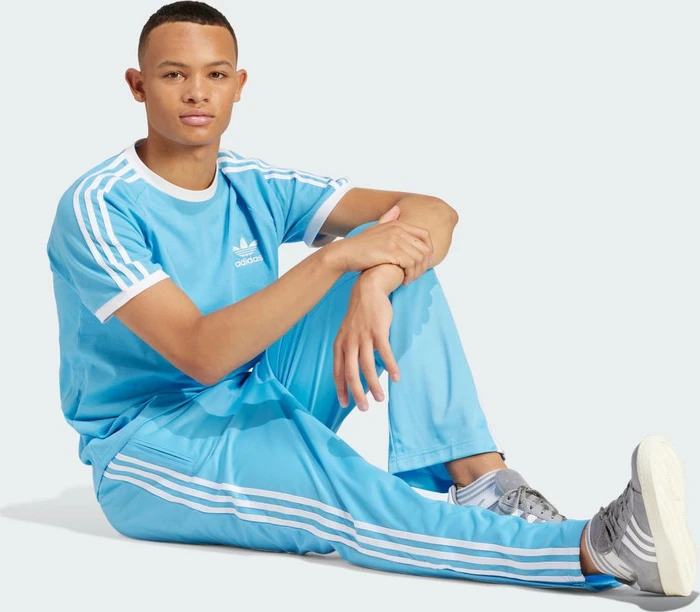 adidas Adicolor Classics 3-Streifen T-Shirt kurzarm semi blue burst (Herren)