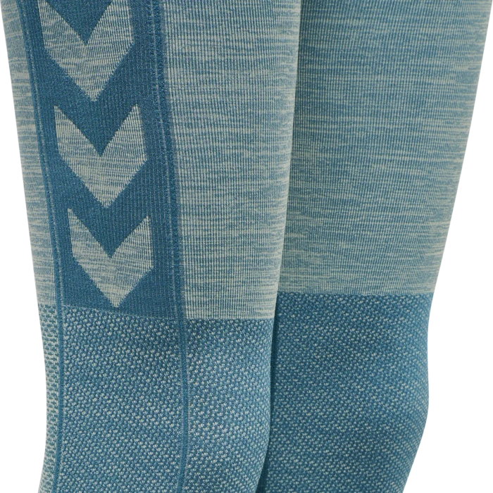 hummel CLEA Seamless Tight Hose lang blue coral/marshmallow (Damen)