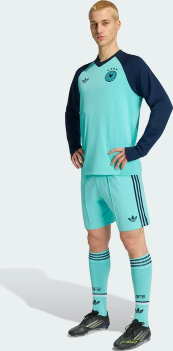 adidas FIFA WM 2026 Deutschland Auswärts Aufwärmshirt langarm flash aqua (Herren)