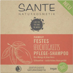Sante Family Festes Feuchtigkeits Pflege-Shampoo Bio-Mango & Aloe Vera, 60g