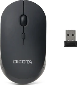 Dicota SILENT V2 Wireless Mouse schwarz, USB (D32003)