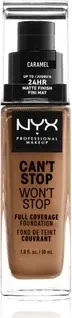 NYX Can't Stop Won't Stop Foundation caramel, 30ml
