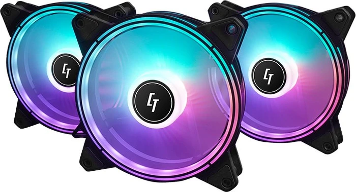 Chieftec Chieftronic Nova NF-3012-RGB, LED-Steuerung, Lüftersteuerung, 120mm, 3er-Pack