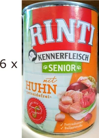 Finnern Rinti Kennerfleisch Senior Huhn, 2.40kg (6x 400g)