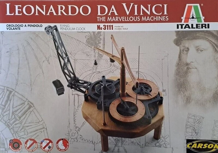 Italeri Leonardo DaVinci Flying Pendulum Clock