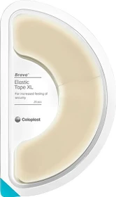 Coloplast Brava elastischer Fixierstreifen XL gebogen, 20 Stück