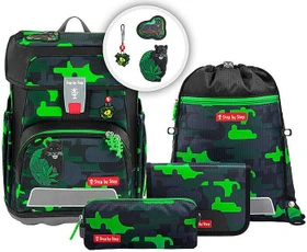 Step by Step Cloud Black Cat Chiko Schultaschen-Set, 5-tlg.