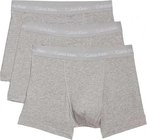 Calvin Klein Cotton Stretch 3er Boxer Briefs grey heather (Herren)