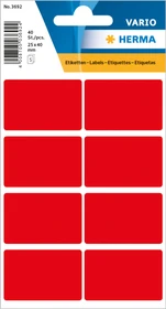 Herma Vielzwecketiketten, 25x40mm, rot, 10er-Pack (400 Etiketten)