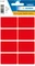 Herma Vielzwecketiketten, 25x40mm, rot, 5 Blatt (40 Etiketten) Vorschaubild
