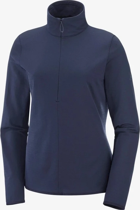 Salomon Essential Lightwarm Fleece Jacke night sky (Damen)