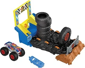 Mattel Hot Wheels Monster Trucks Arena Smashers - Race Ace Smash Race Challenge