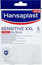 Hansaplast Sensitive XXL Steril, 6 x 10cm, 5 Stück