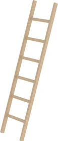 Günzburger Steigtechnik Holz Anlegeleiter, 8 Stufen