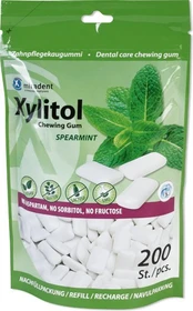 Miradent Xylitol Gum Spearmint Zahnpflegekaugummis, 200 Stück