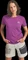 Ortovox 120 Cool Tec Mountain Stripe Funktionsshirt kurzarm violet vibe (Damen) Vorschaubild