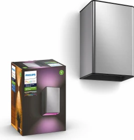 Philips Hue White and Color Ambiance Resonate Wandleuchte edelstahl