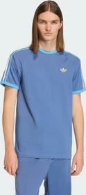 adidas 3-Streifen T-Shirt kurzarm crew blue/light blue/white (Herren)