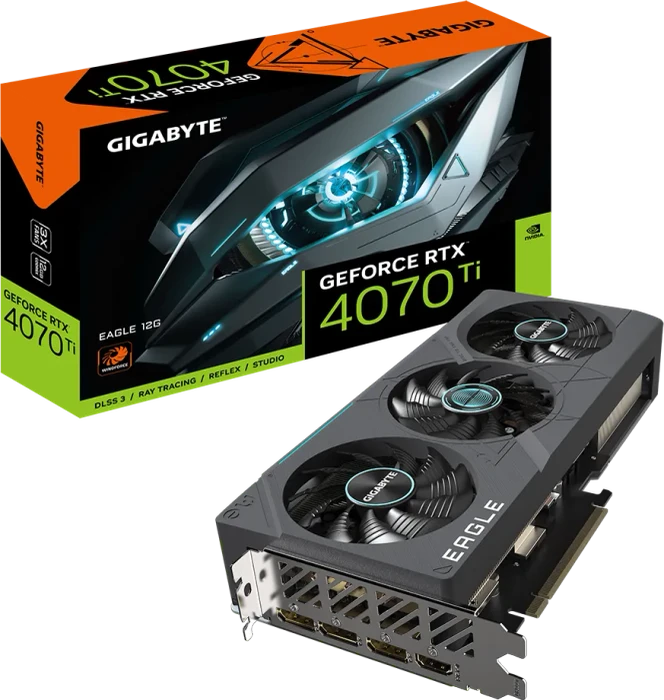 GIGABYTE GeForce RTX 4070 Ti Eagle OC 12G (Rev. 2.0), 12GB GDDR6X, HDMI, 3x DP
