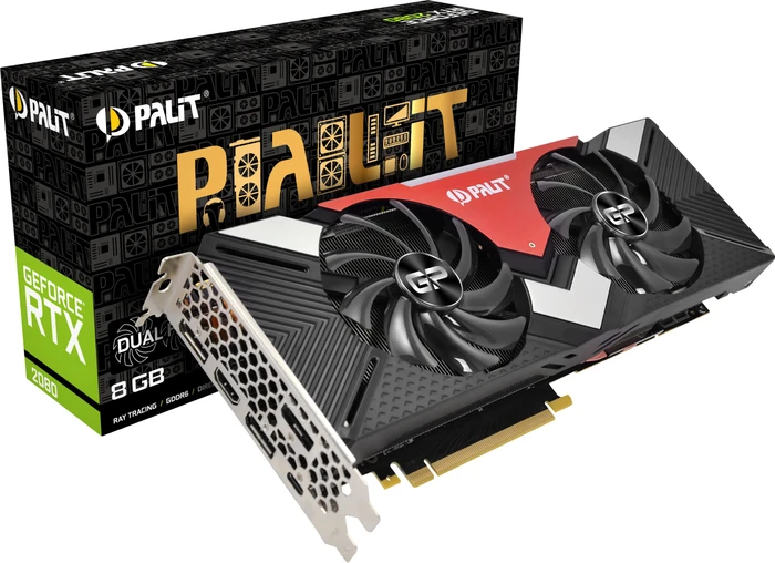 Palit GeForce RTX 2080 Dual, 8GB GDDR6, HDMI, USB-C, 3x DP