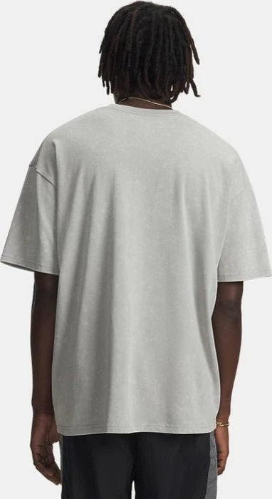 Under Armour Heavyweight Logo Wash T-Shirt kurzarm titanium/white (Herren)