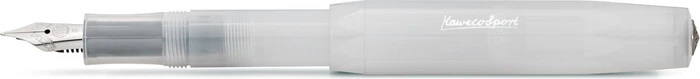 Kaweco Frosted Sport natural coconut transparent, rechte Hand, breit