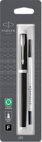Parker IM Tintenroller (Mine) black lacquer/chrome trim, Blister